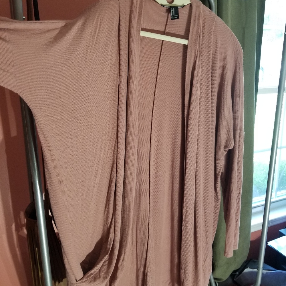 SOLD - F21 Blush Colored Cardigan - sz M